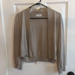 Calvin Klein gold shrug